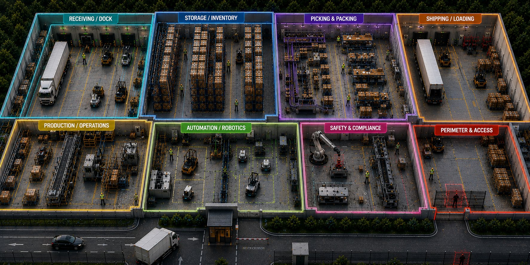 Warehouse zones